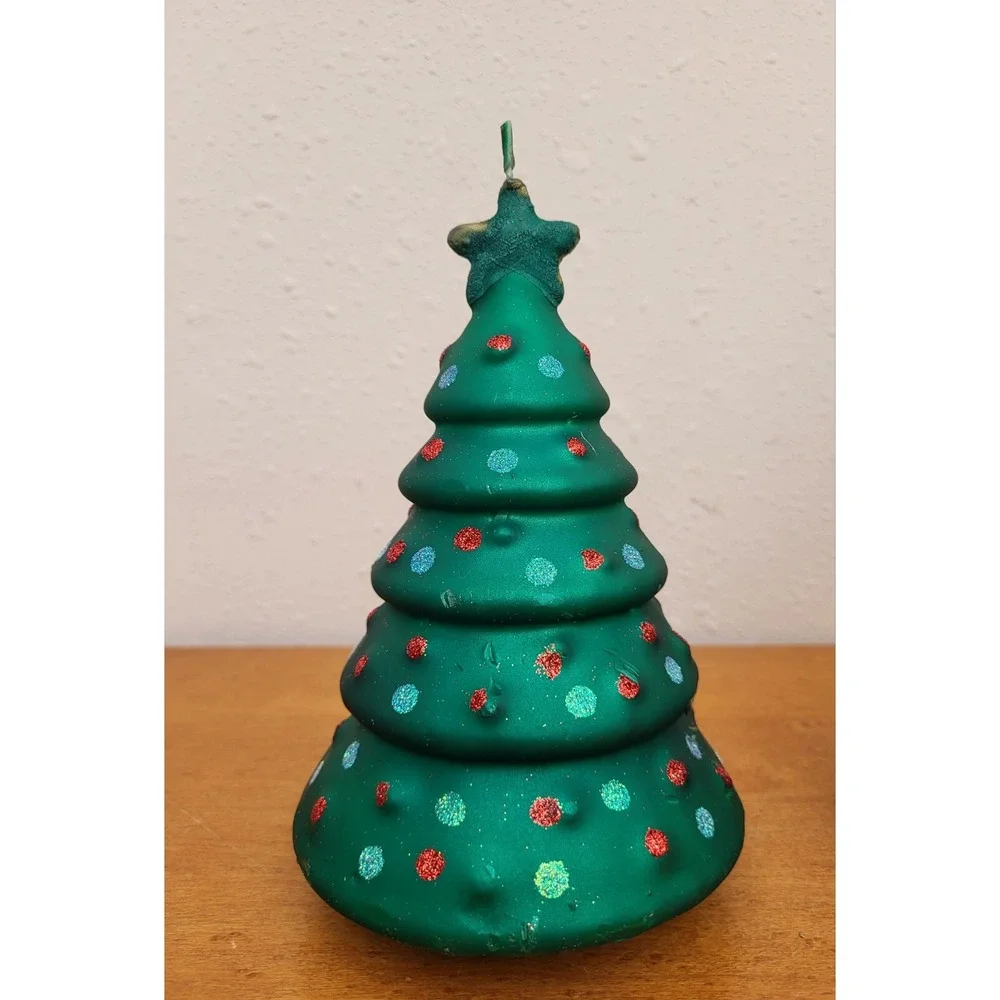 Pair of Pier 1 Imports‎ Christmas Tree Candles 'Almost Vintage 2008' Deadstock